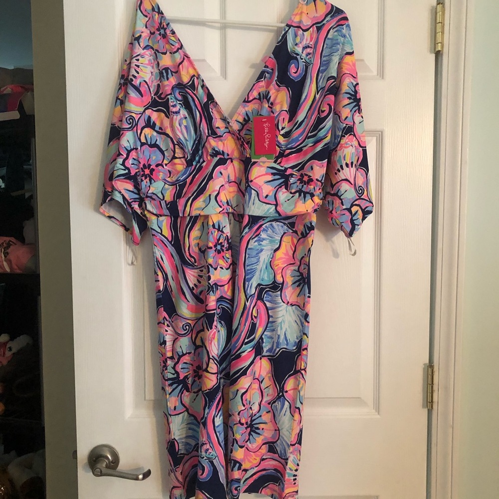 NWT Lilly xl dress parigi nauty navy